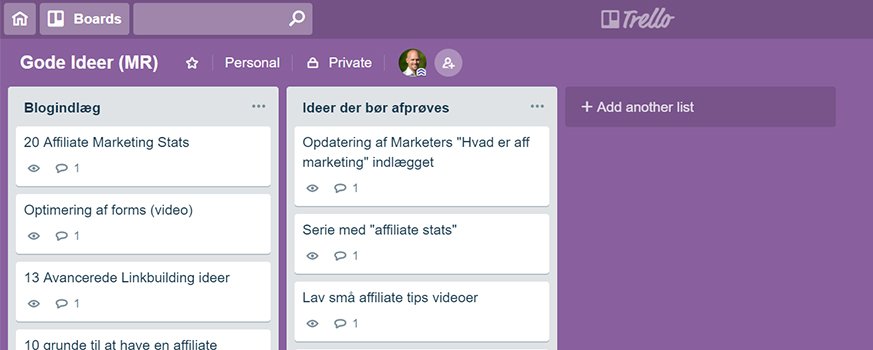Strukturer dine arbejdsopgaver med det gratis værktøj Trello!