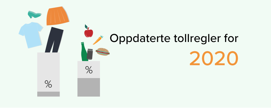 Oppdaterte tollregler 2020